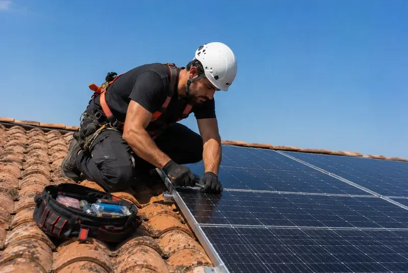 Maintenance et monitoring de panneaux solaires à Travaillan